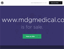 Tablet Screenshot of mdgmedical.com